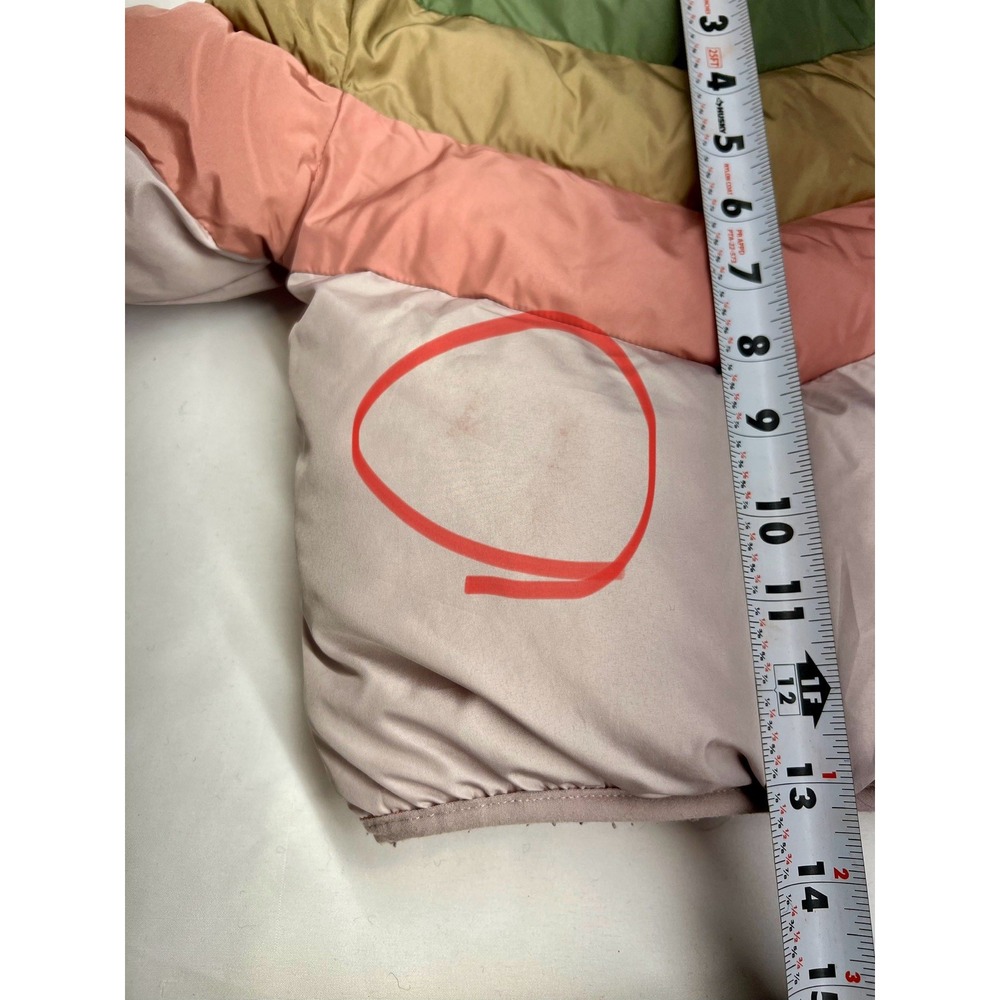 Swiss Tech Toddler Heavyweight Puffer Jacket Size 18m / Purple & Green Multic - Picture 3 of 15